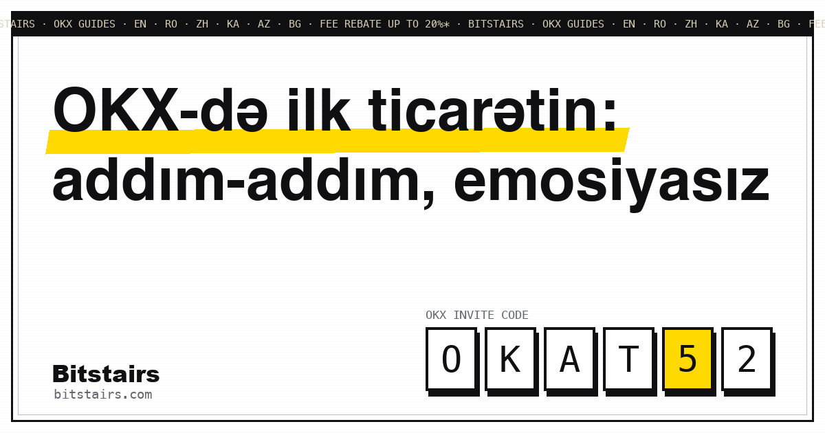 Spot ticarət ekranı: limit sifariş forması, qiymət və miqdar xanaları