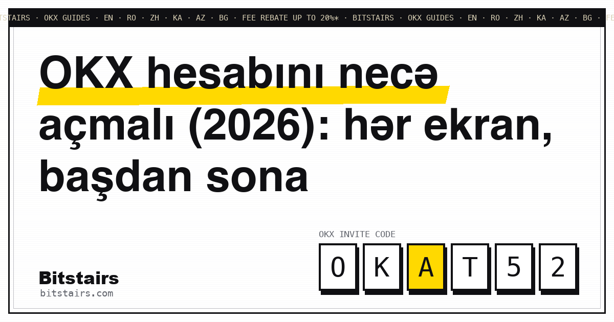 OKX qeydiyyat ekranları ardıcıllıqla — e-poçtdan hesabın ana səhifəsinə qədər