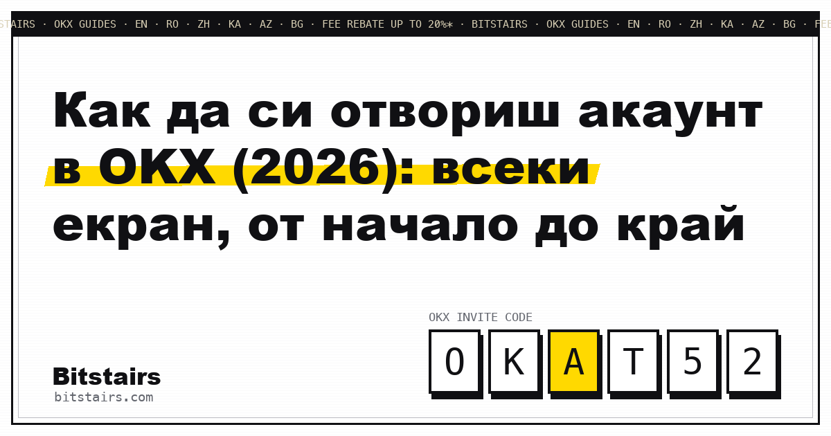 Екраните на регистрацията в OKX по ред — от имейла до началната страница на акаунта